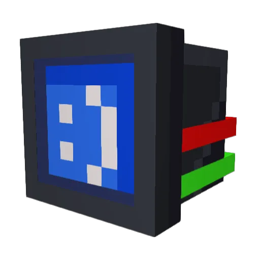 Speedwy Minecraft avatar head, 3D render
