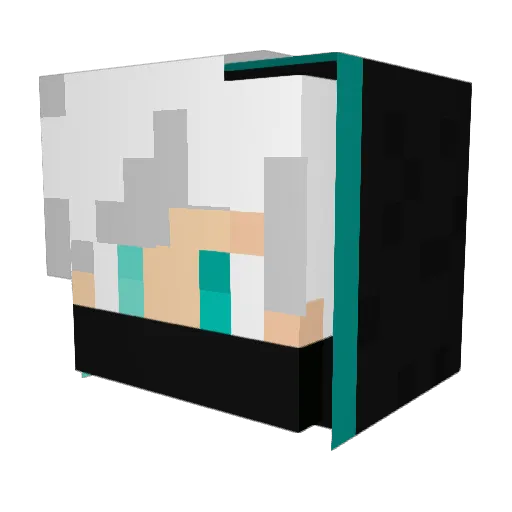 Speedy7463 Minecraft avatar head, 3D render
