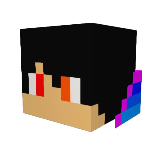 Speedy75Joe Minecraft avatar head, 3D render