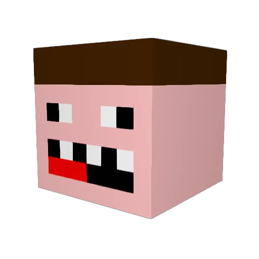 SpeedyBootz720 Minecraft avatar head, 3D render