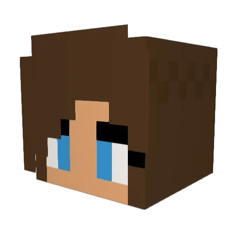 SpeedyMinty Minecraft avatar head, 3D render