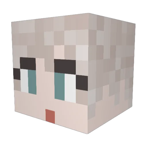 SpeedyR98 Minecraft avatar head, 3D render