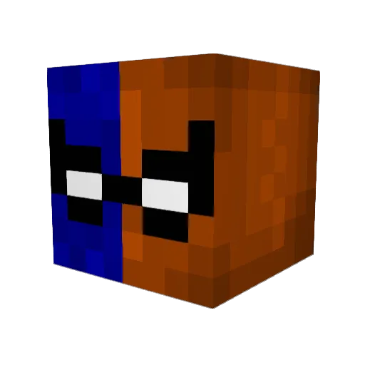 SpeedyShot Minecraft avatar head, 3D render