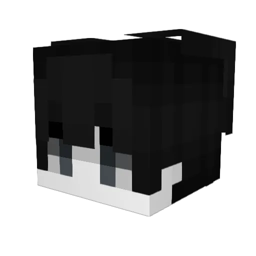 Speedybeep Minecraft avatar head, 3D render