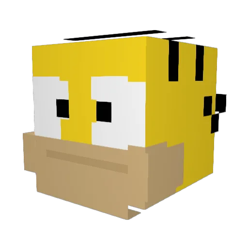 Speefo Minecraft avatar head, 3D render