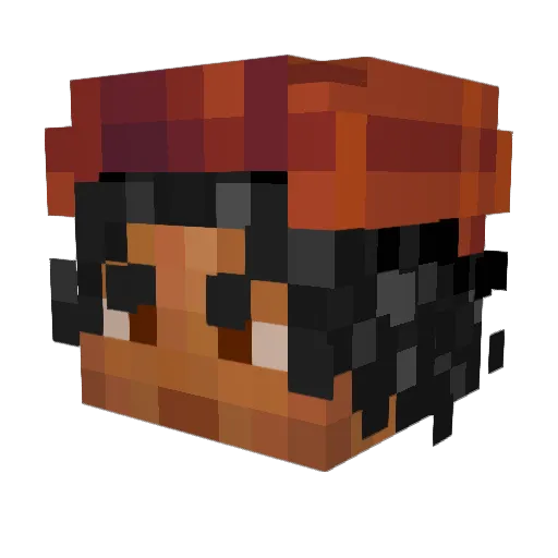Speetch Minecraft avatar head, 3D render