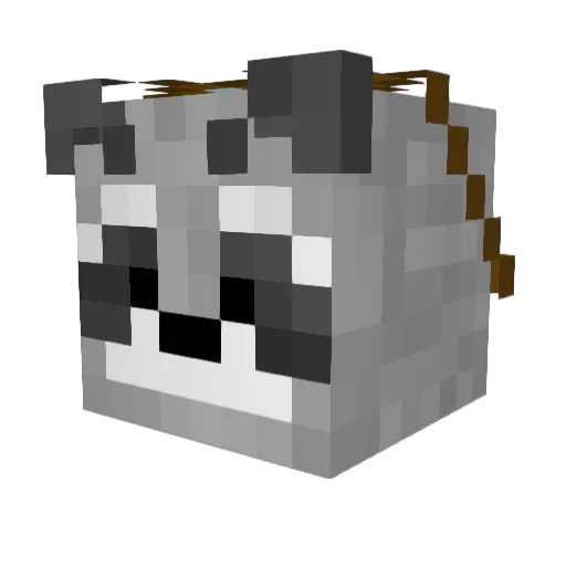 Spekknerd Minecraft avatar head, 3D render