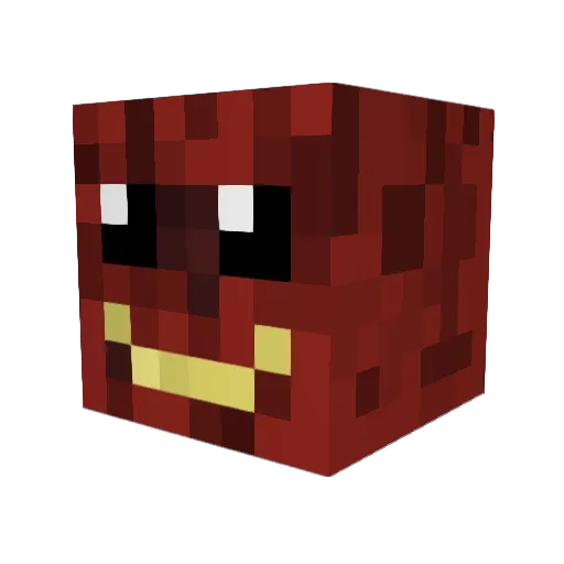 Spelght Minecraft avatar head, 3D render