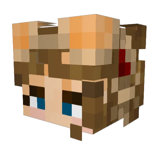 Spell_bound1 Minecraft avatar head, 3D render