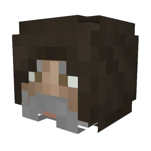 SpellbinderM Minecraft avatar head, 3D render