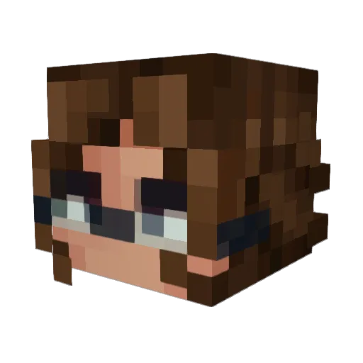 SpellboundCities Minecraft avatar head, 3D render