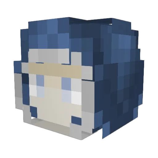 Spellmonger145 Minecraft avatar head, 3D render