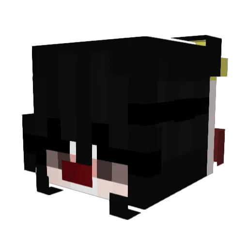 Spellon Minecraft avatar head, 3D render