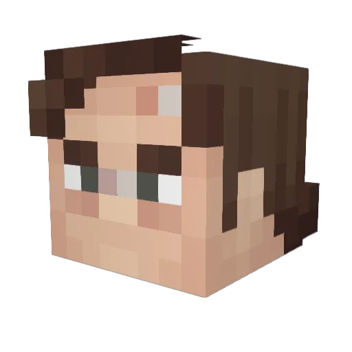 Spellraiser Minecraft avatar head, 3D render