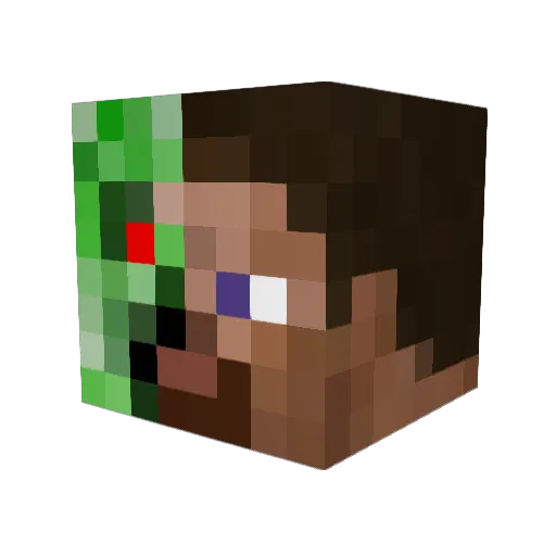 Spenbren Minecraft avatar head, 3D render
