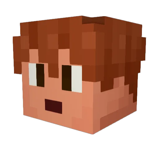 Spence1110 Minecraft avatar head, 3D render