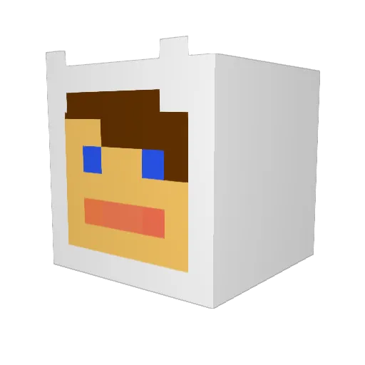 Spenceman99 Minecraft avatar head, 3D render