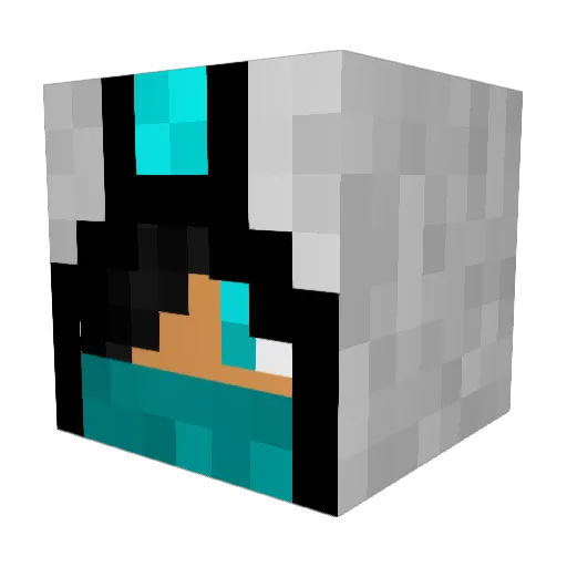 Spencenugget Minecraft avatar head, 3D render