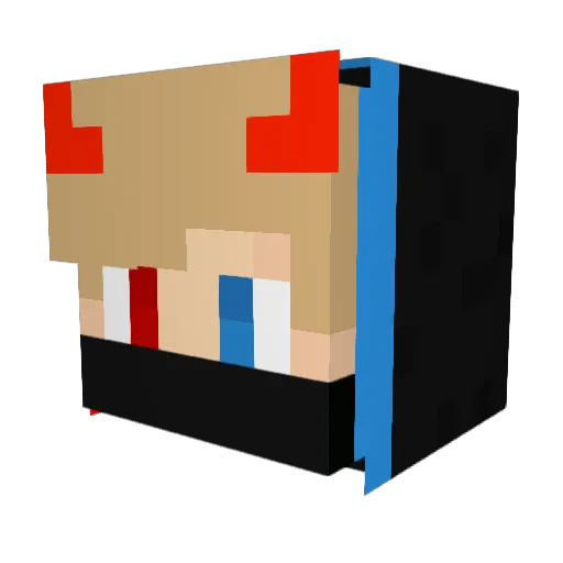 Spencer0609 Minecraft avatar head, 3D render