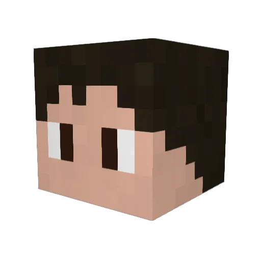 Spencer75 Minecraft avatar head, 3D render