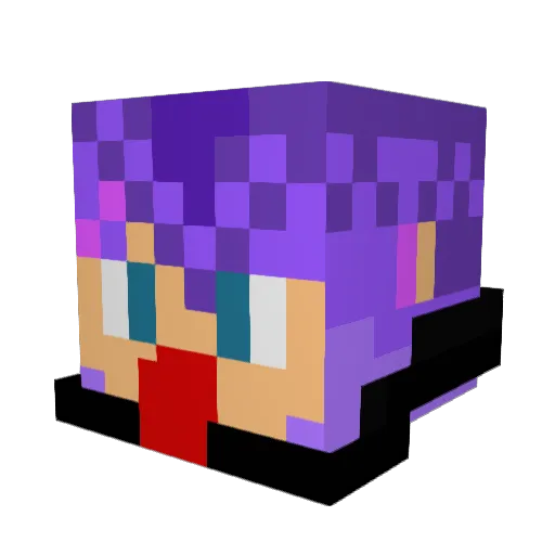 SpencerKun Minecraft avatar head, 3D render