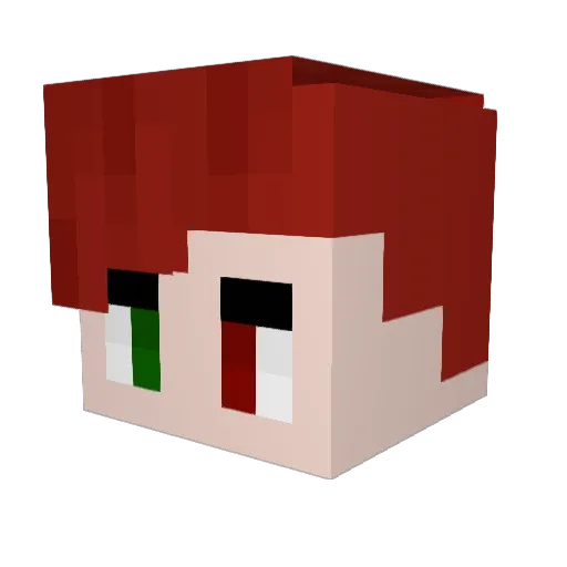 Spencer_Radio Minecraft avatar head, 3D render