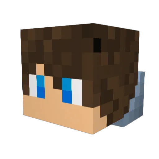 Spencerc03 Minecraft avatar head, 3D render
