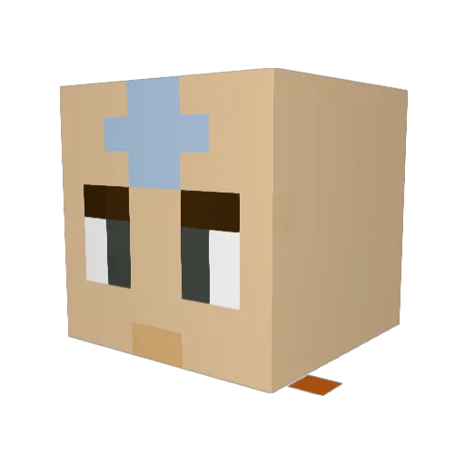 Spenceroni Minecraft avatar head, 3D render