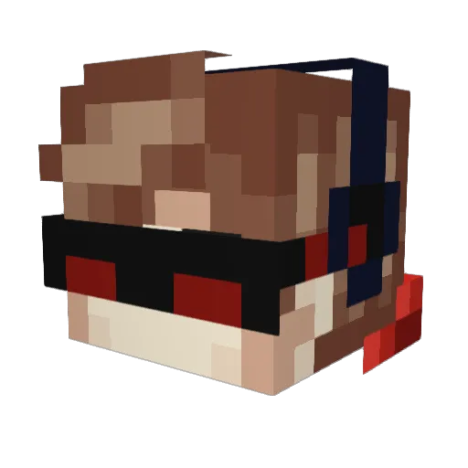 Spencerwsw Minecraft avatar head, 3D render