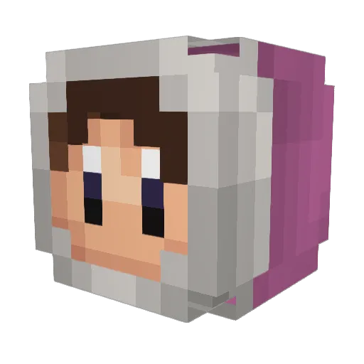 SpencySenpai Minecraft avatar head, 3D render