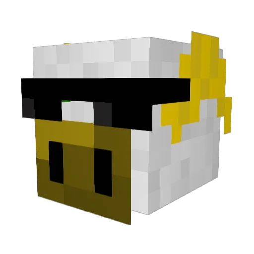 Speneee Minecraft avatar head, 3D render