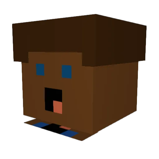 Spengi09 Minecraft avatar head, 3D render