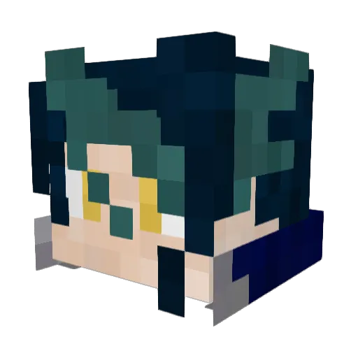 SpensCR Minecraft avatar head, 3D render