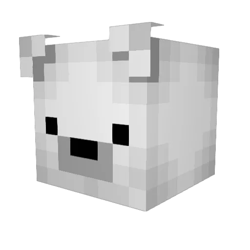 SpentBear Minecraft avatar head, 3D render