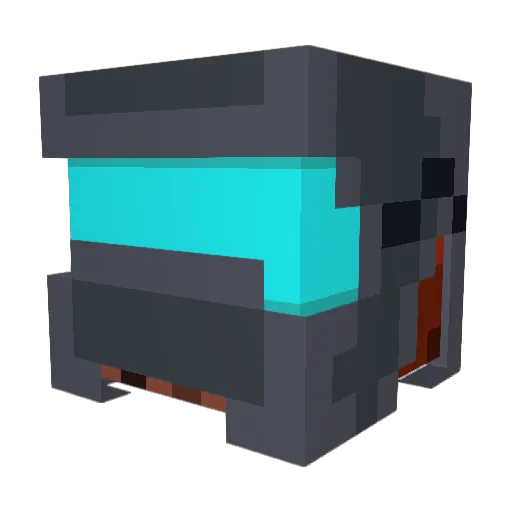 Spentinal Minecraft avatar head, 3D render