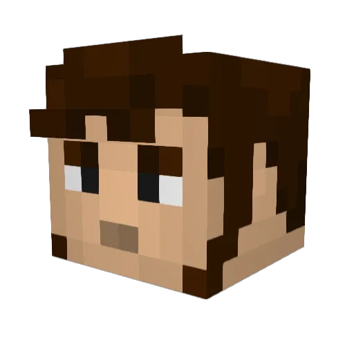 Sperma_MAC Minecraft avatar head, 3D render
