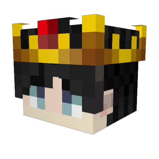 Speron Minecraft avatar head, 3D render
