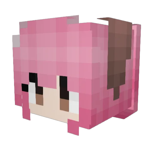 Spersee Minecraft avatar head, 3D render