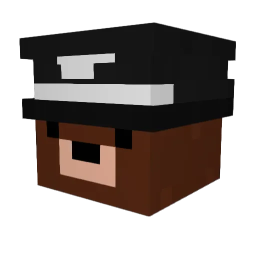 Spesz_ Minecraft avatar head, 3D render