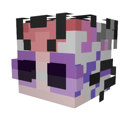 Spevt Minecraft avatar head, 3D render