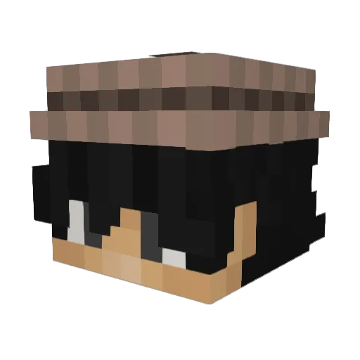 SpexBD Minecraft avatar head, 3D render