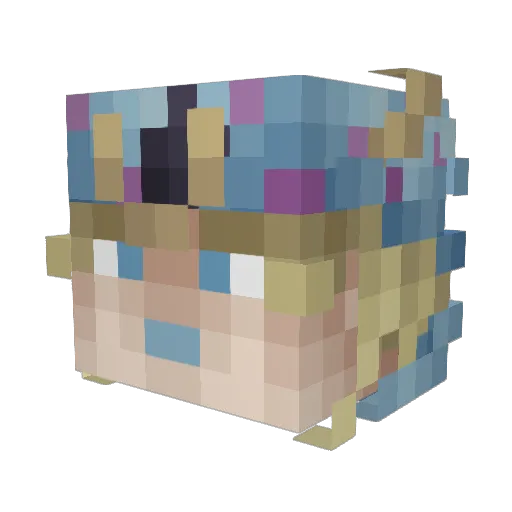 SpexWyd_ Minecraft avatar head, 3D render