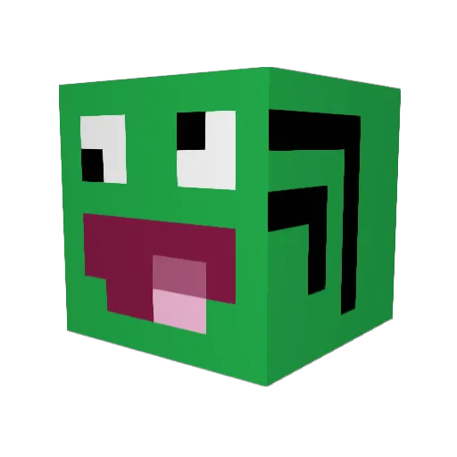 Spexto Minecraft avatar head, 3D render