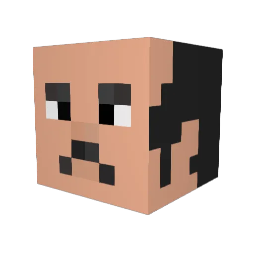 Sphairz Minecraft avatar head, 3D render