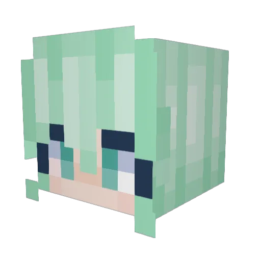 Sphax77 Minecraft avatar head, 3D render