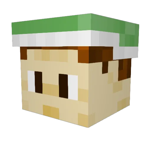 SpheAtArch Minecraft avatar head, 3D render