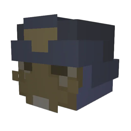 Spheardog90 Minecraft avatar head, 3D render