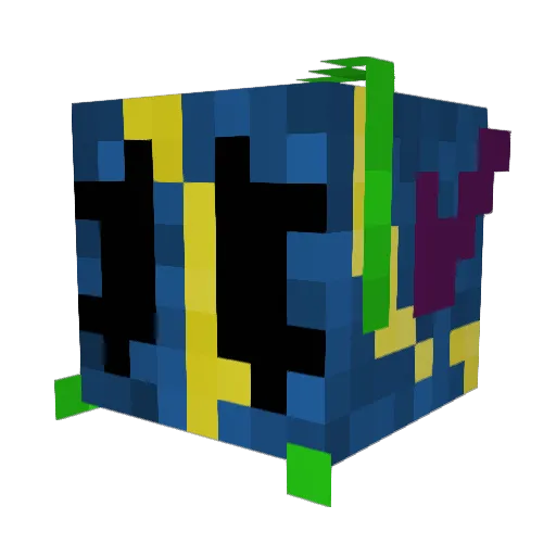 SphericPluto127 Minecraft avatar head, 3D render