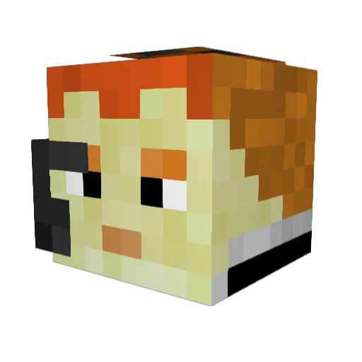 Sphinx5555 Minecraft avatar head, 3D render