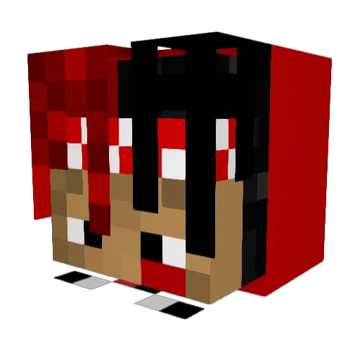 Sphinx_YT Minecraft avatar head, 3D render